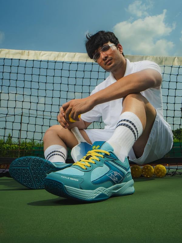Image of Bacca Bucci Pickle Series Court Sneakers with Ortholite Eco Insoles Serve Style & Smash Comfort-India's First Co-Branded Pickleball Sneakers
