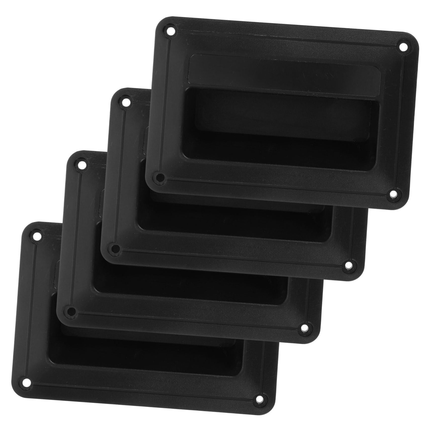 MOLUCKFU 4pcs Small Plastic Speaker Side Handle Audio Speaker Handles for Stage Equipment Replacement Easy Installation Sturdy Grip