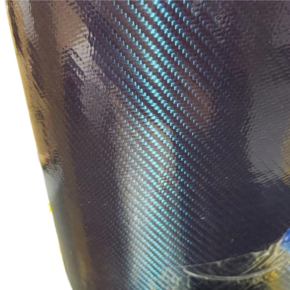 Kohlenstofffaser gemischte Stoffe, 3k Carbon Fiber Prepreg Twill Weave Tuch 200g/m2 120C Aushärtung DIY Schwarz Mehrere Größen(50cmx100cm)
