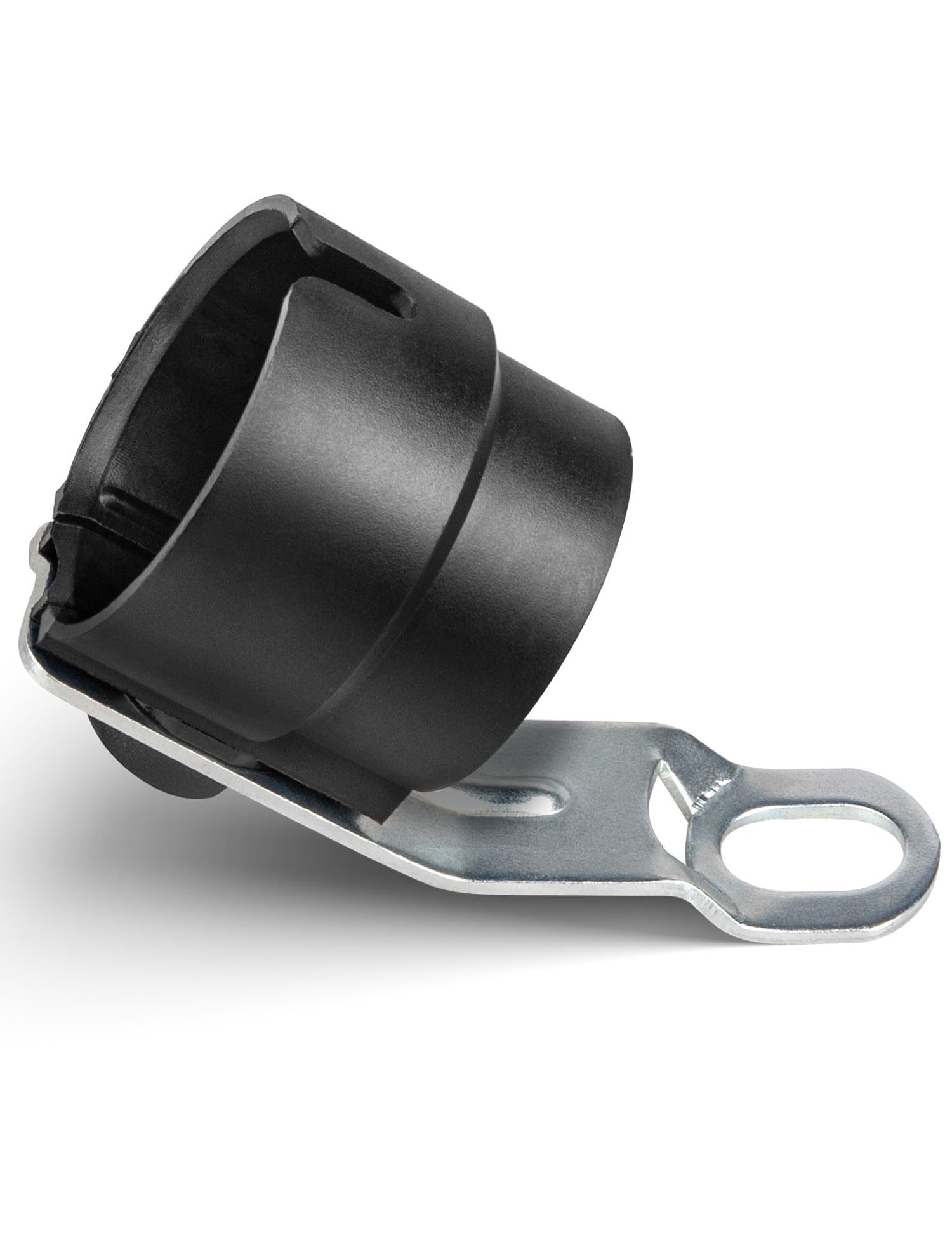 RED WOLF Drehbarer Anhänger Stecker Halter für 7 und 13 polige Stecker, Universelle und Wetterfeste Anhängerdeichsel Halterung in Schwarz