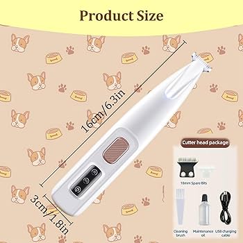 Doggykings 3 In 1 Electric Dog Trimmer, Doggy Kings Trimmer, Low Noise Rechargeable Waterproof With Led Light, Pet Shaver For Paws Eyes Ears Face Rump (F5White