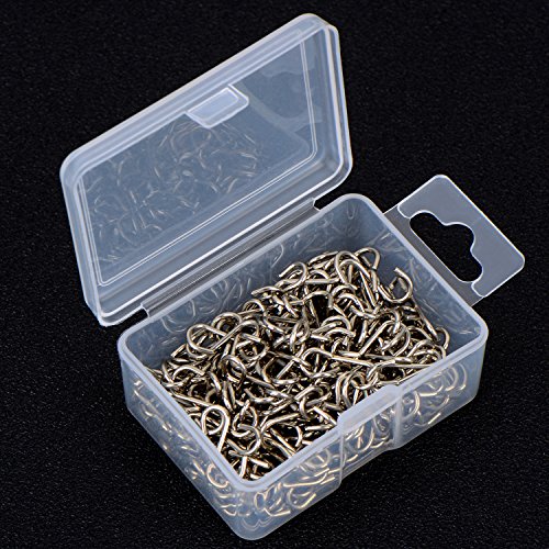 Shappy 200 Pieces 0.55 Inch Mini S Hooks Connectors S-Shaped Wire Hook With Storage Box For Diy Crafts, Hanging Jewelry, Key Chain, Tags (Silver) #TOP6