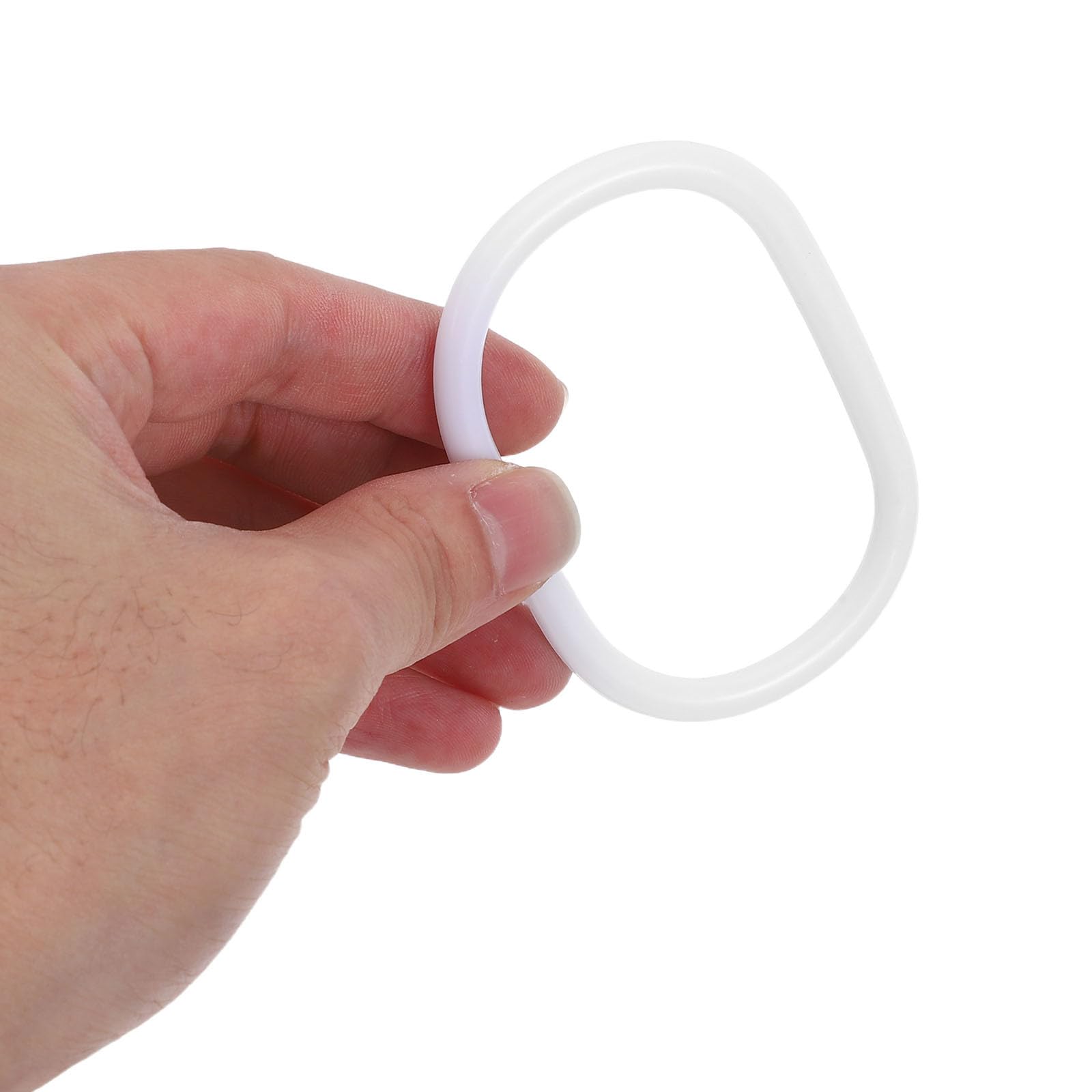 Zerodeko 100 Ganci per da Doccia - Anelli Decorativi in ​​plastica per da Doccia - Ganci ovali per tendaggi con Chiusura a Scatto Facile per Asta per tendaggi da Bagno