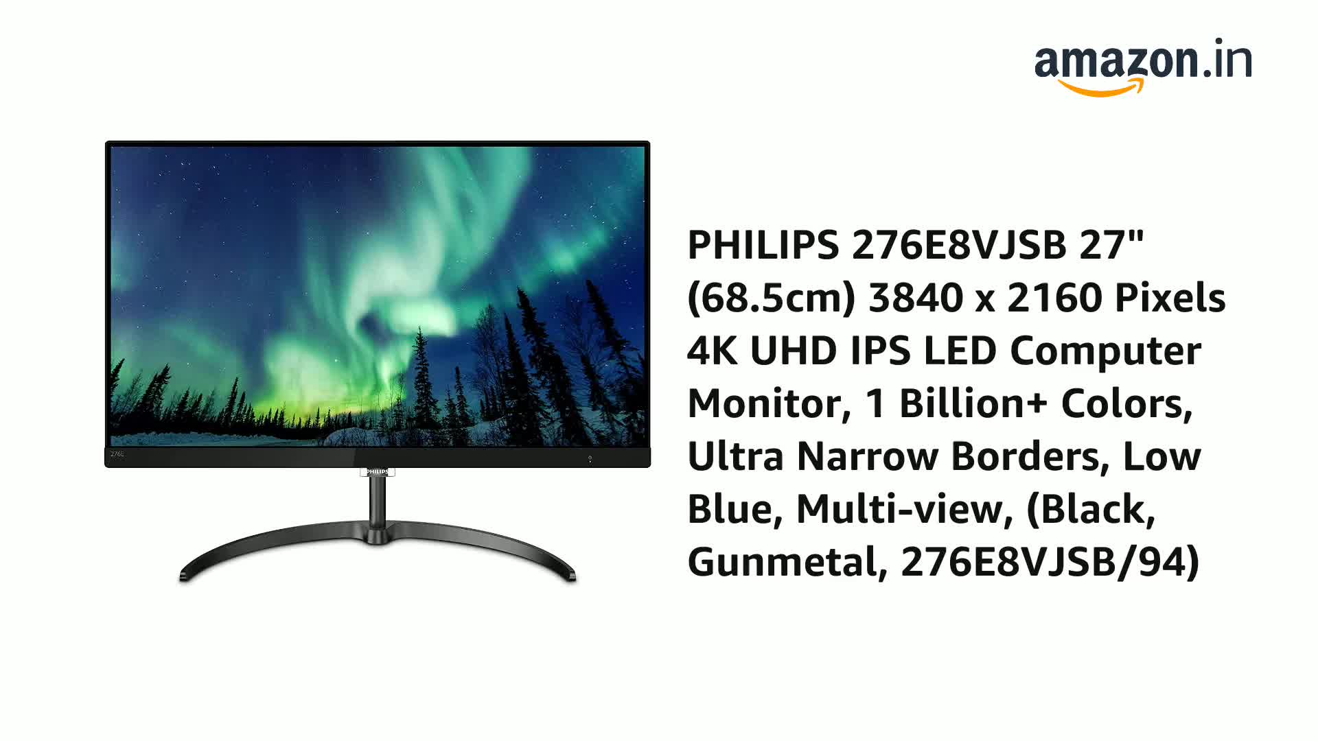 PHILIPS 276E8VJSB/94 E Line 27