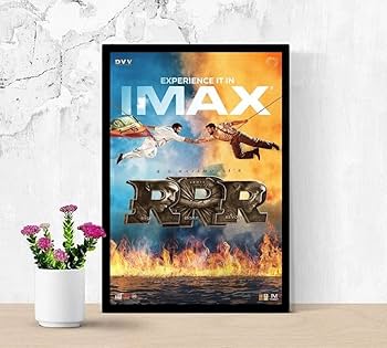 ふう　RRR メインポスター 各種　A3 サイズ Amazon.co.jp: 【フレーム付-黒-】 映画ポスター RRR アール