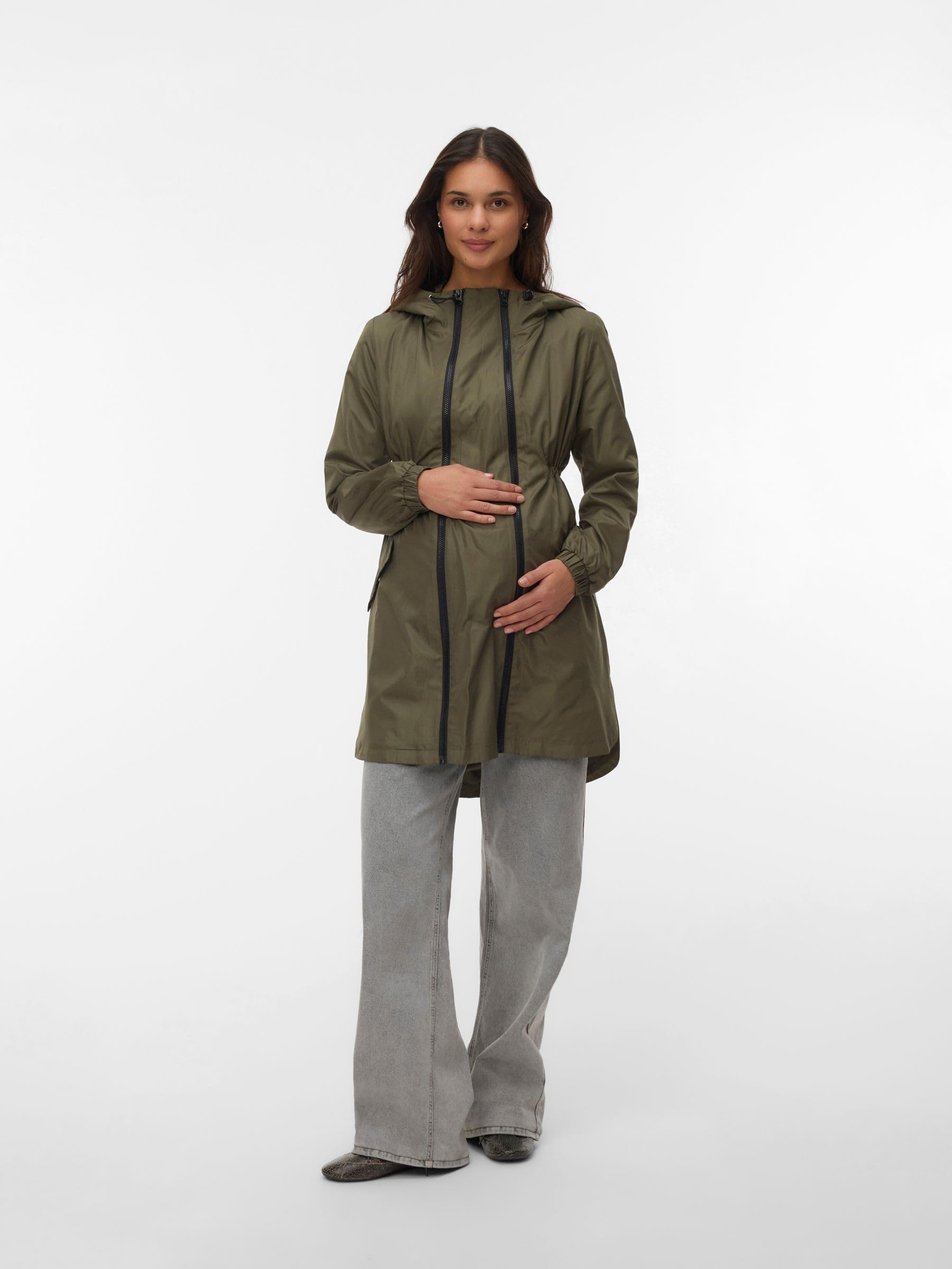 MAMALICIOUS Female Jacke Stehkragen Elastische Bündchen Mantel | Jacket