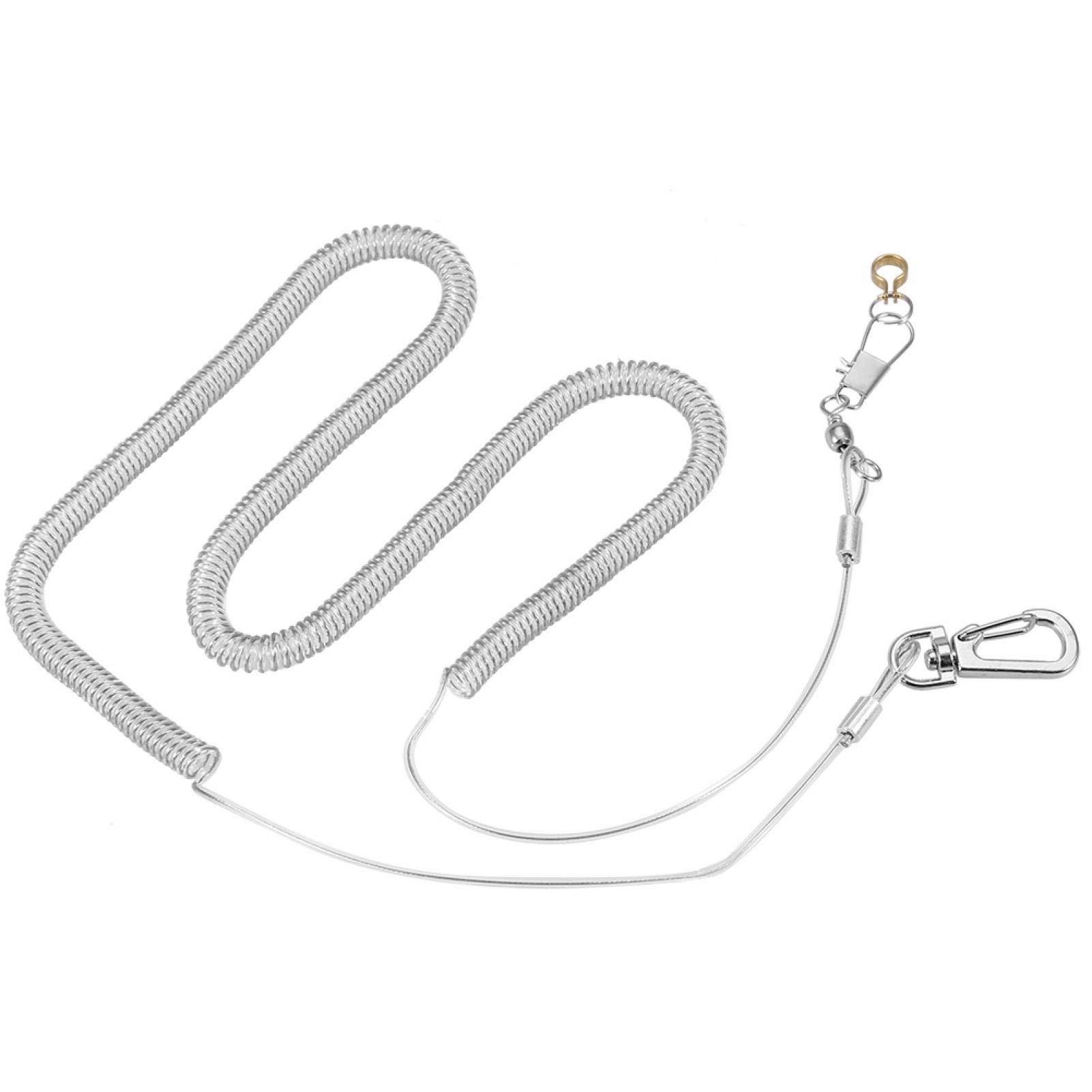 Aoutecen Plastic Bird Toys Parrot Training Rope Bird Flying Rope Bird Foot Chain with Ring Bird Harness Leash Pet Leash Kits for Bird(4.5MM+6M flying rope) - Image 4