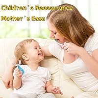 Vista 5 de YOTEE Cepillo de dientes en forma de U para niños, 2 piezas, cepillo de dientes para niños pequeños con cabezal de cepillo de silicona suave