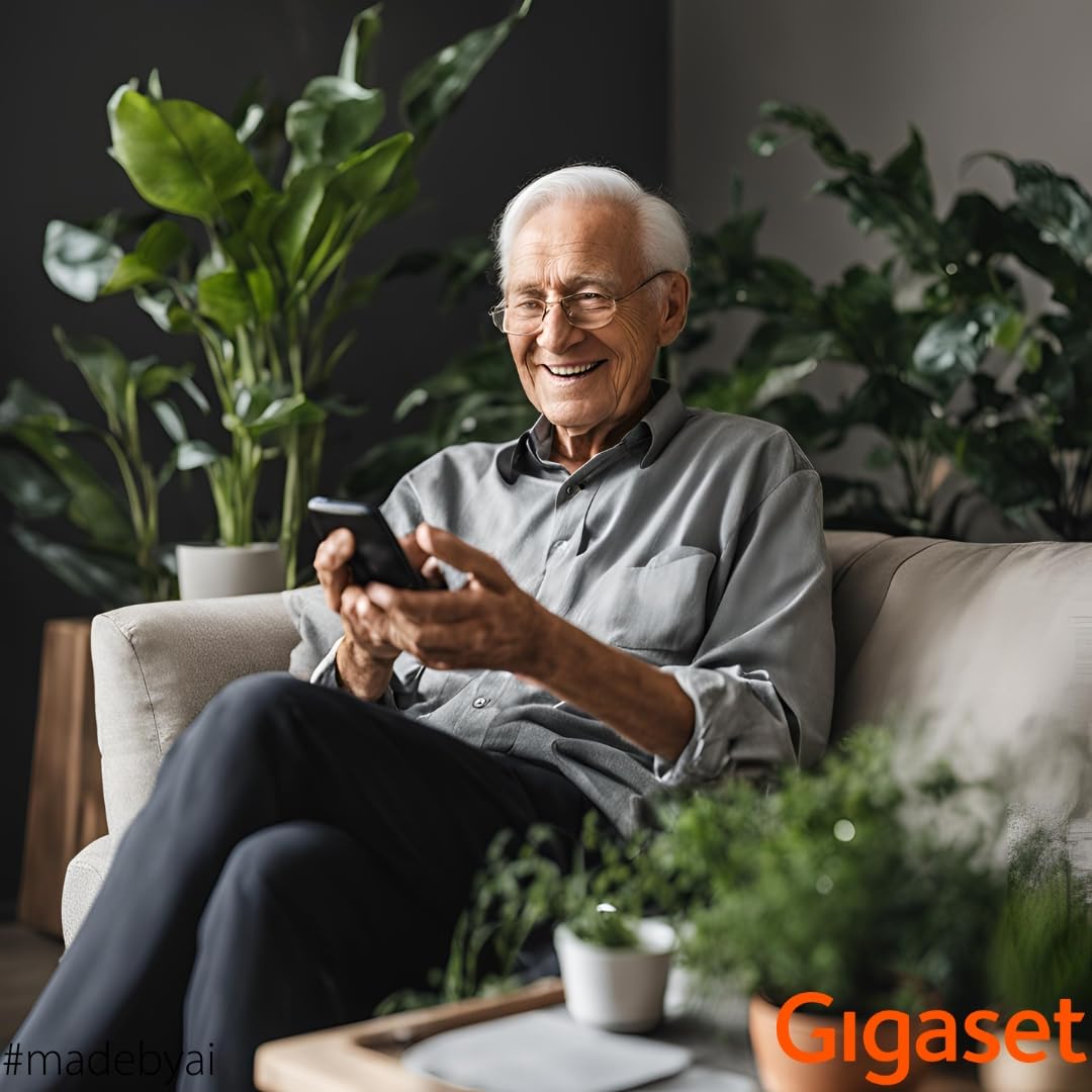 Gigaset E275 - Teléfono DECT Inalámbrico - Teclado Fácil de Usar - Compatible con audífonos - Teclado y Botones Grandes - Pantalla Gráfica en Blanco y Negro Iluminada, Negro [Versión Española] — view 7