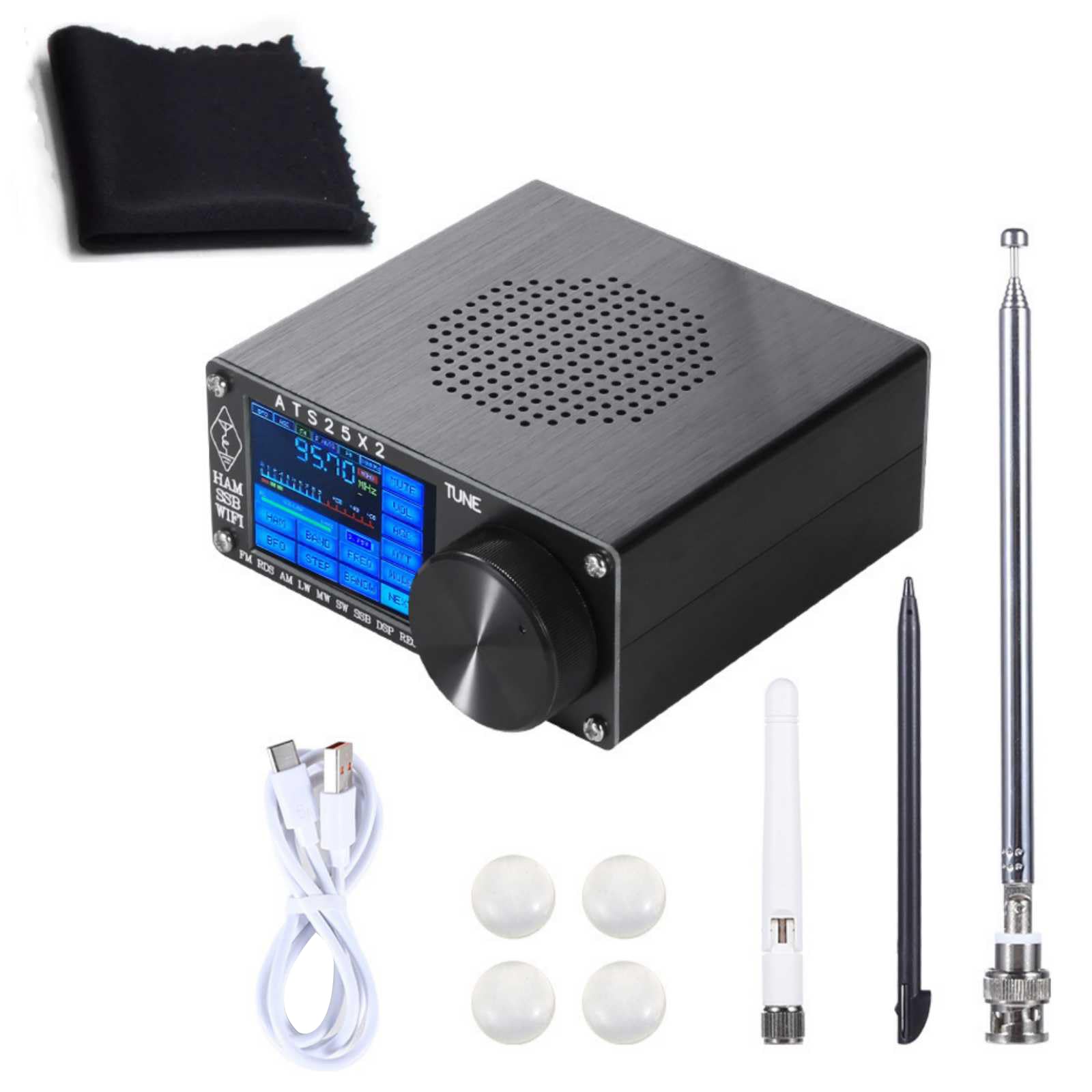 ATS25X2 WiFi Full Band Radio Receiver with Spectrum Scanning Support FM AM LSB USB SSB Modes-image-6