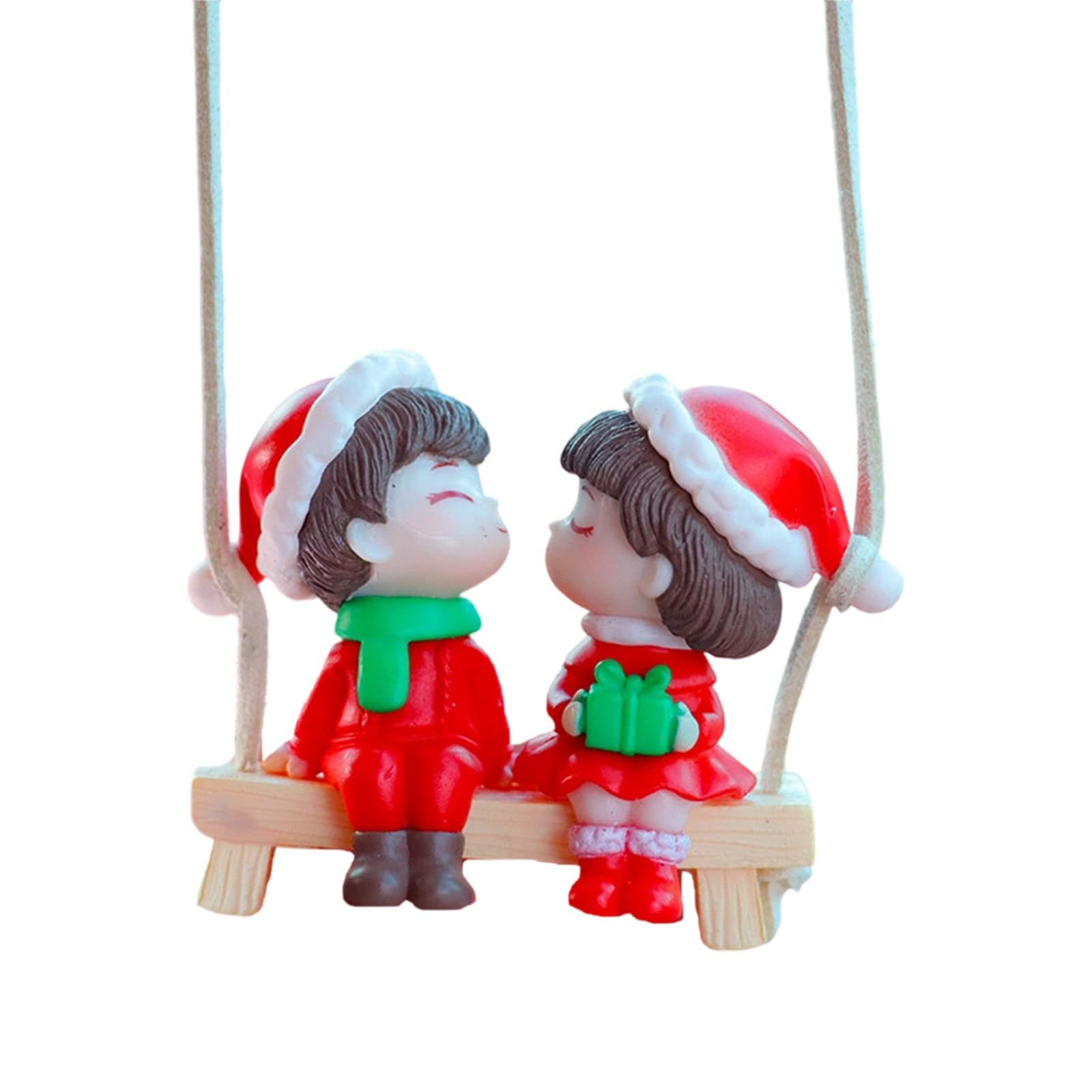 KAQNTUD Hanging Santa Car Decoration with Swinging and Festival Design Swing Car Ornament