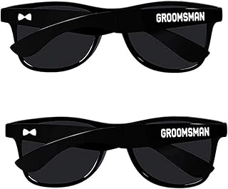 Groomsmen Gifts for Wedding - 2PCS Bachelor Sunglasses for Groomsmen, Bachelor Party Supplies
