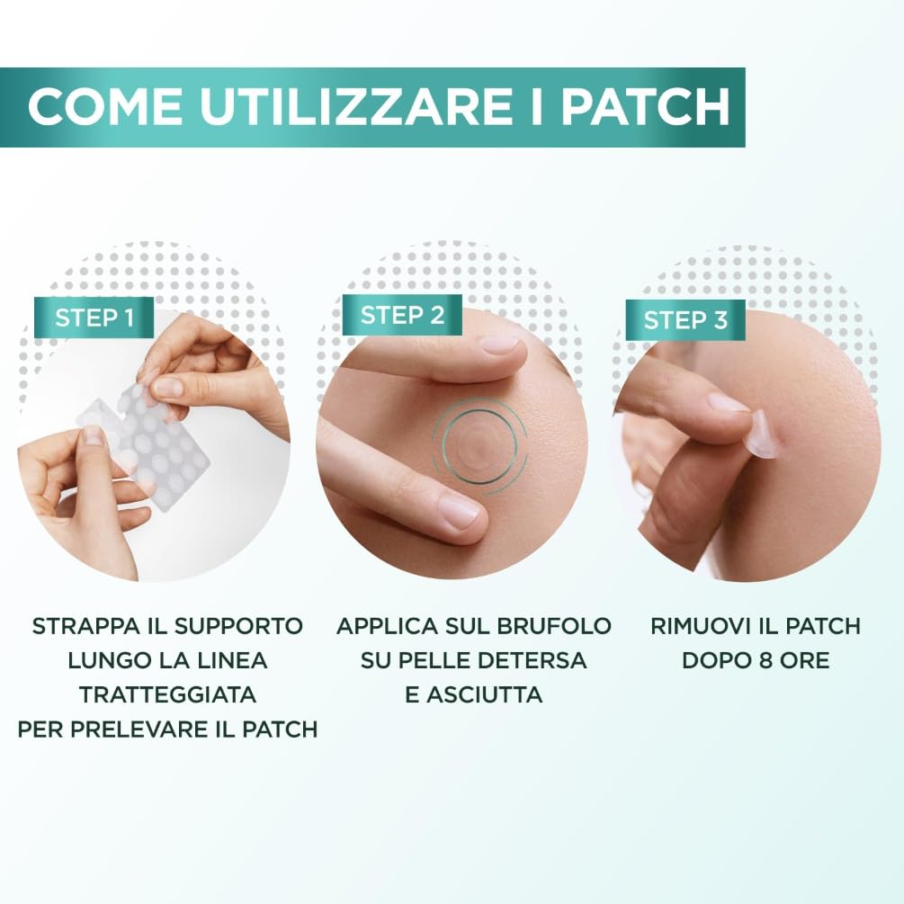 Garnier Pimple Patch Cerotti Idrocolloidali Invisibili Viso, Imperfezioni Ridotte in 8 Ore, Brufoli Visibilmente più Piatti, Adatti a Tutte le Tonalità di Pelle, Vegano, Pure Active, 44 Patch