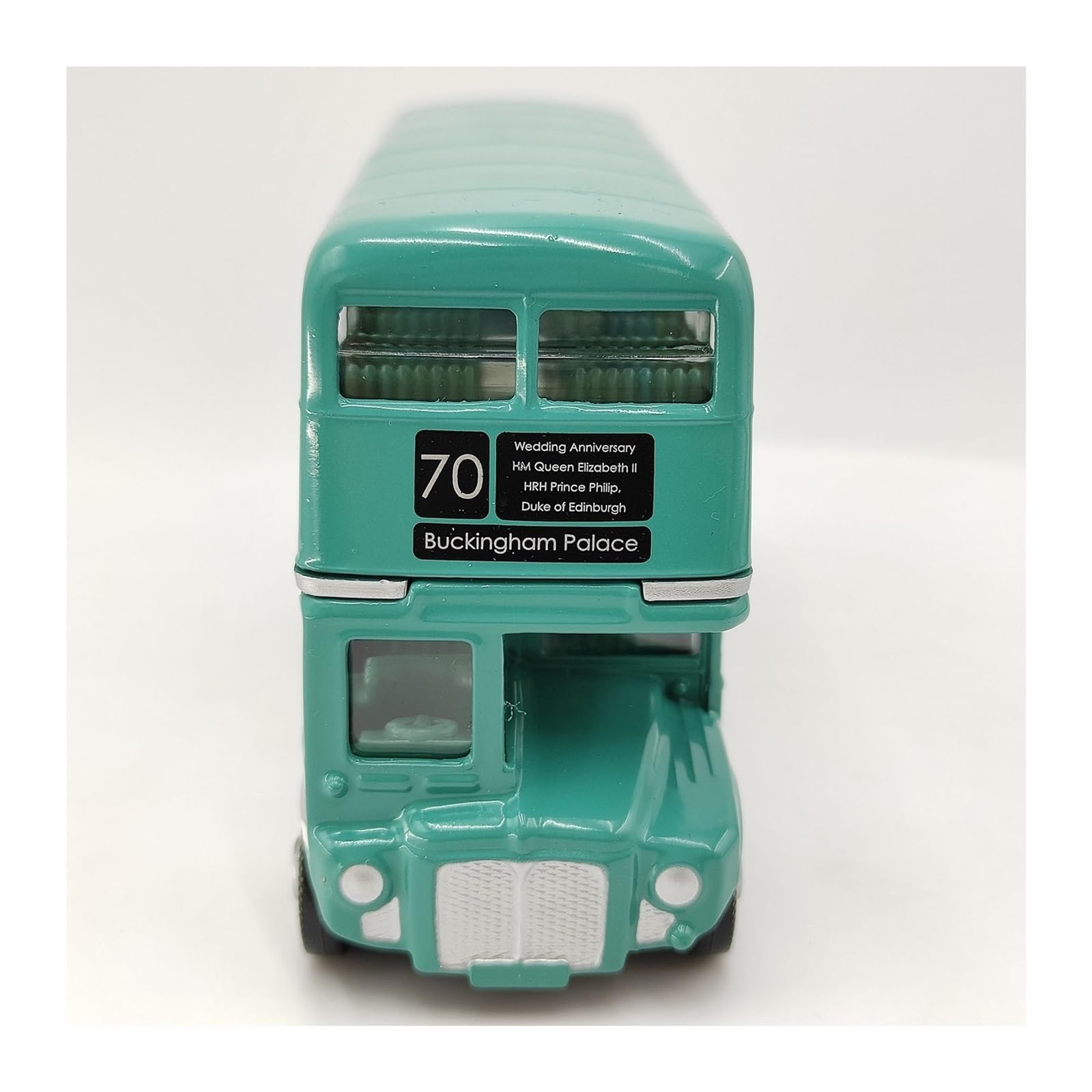Auto In Miniatura 1 64 Per Modello Di Veicolo In Metallo Double Decker Bus Pezzo Da Esposizione Statica