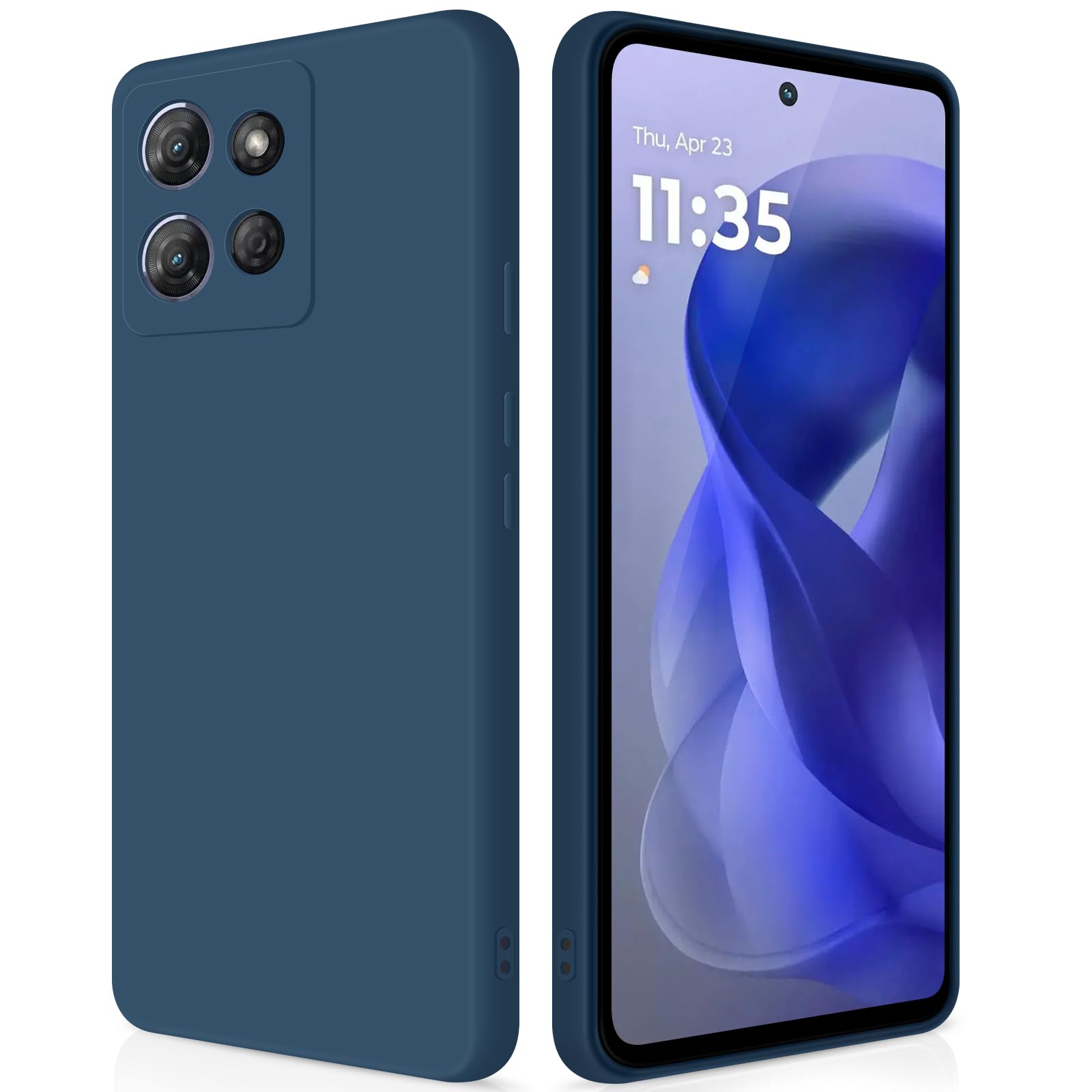 GiiYoon Silicone Case Compatible with Moto G Power 5G 2025, Full Body Silky Soft Touch Phone Case with Camera Protection, Shockproof Cover with