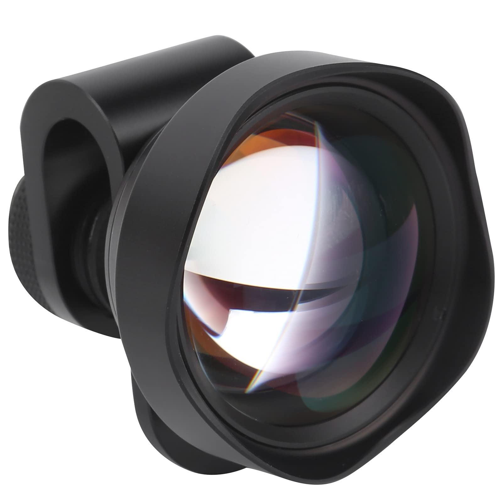 Obiektyw Makro 75 Mm do Smartfona, Asferyczny Obiektyw Aparatu o Powiększeniu 10X z Mocowaniem M14 X P0,75, do Fotografowania z Małej Odległości i Podkładka IOS