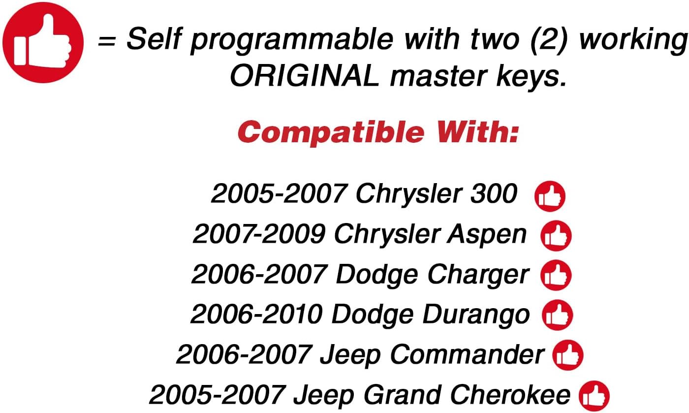 KeylessOption Keyless Entry Remote Control Uncut Ignition Car Key Fob Replacement for KOBDT04A