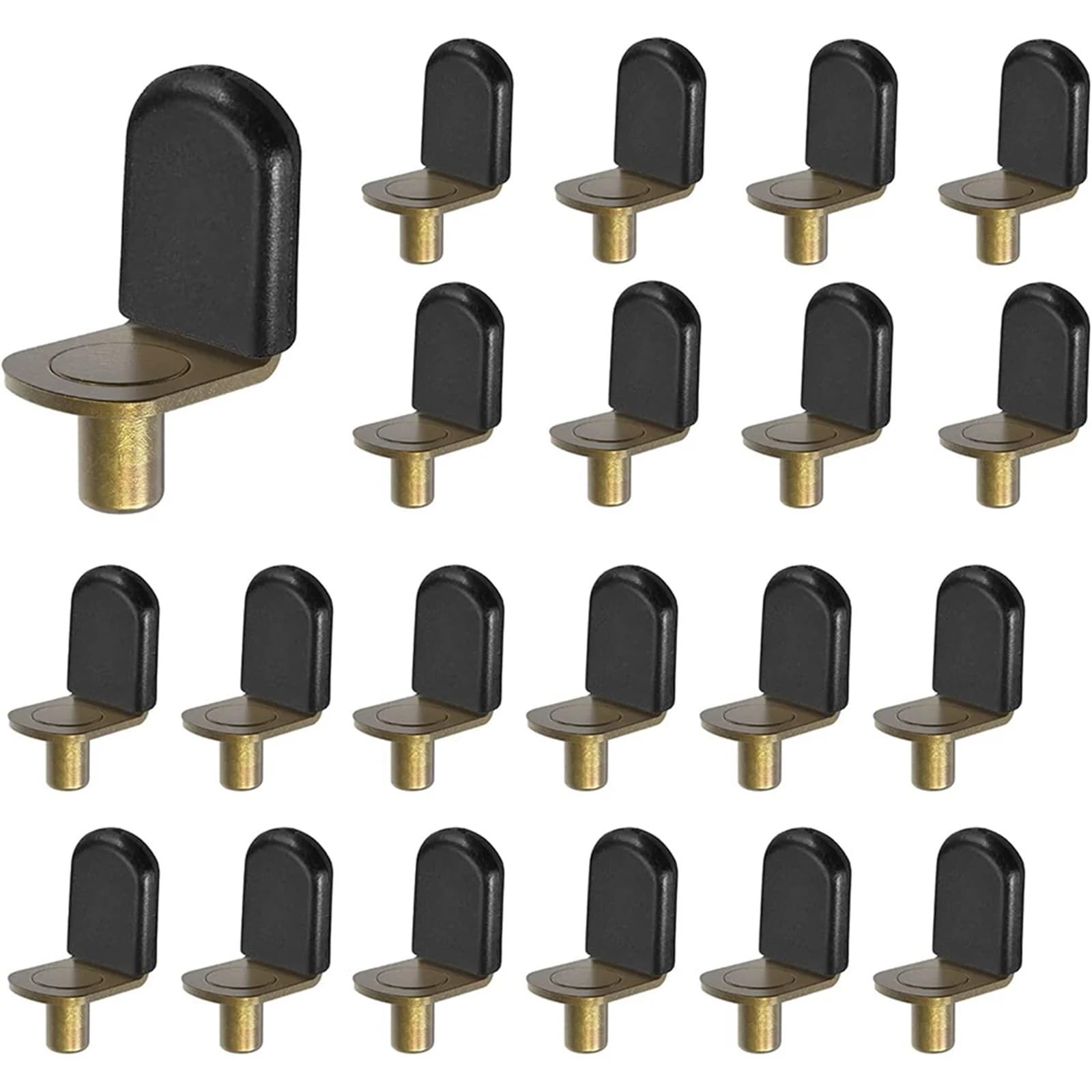 200Pcs Glass Shelf Pegs for Cabinets Closets Bookcase Furniture Support Bracket