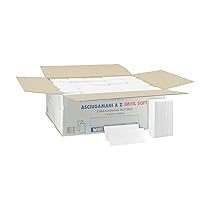 IMBALLAGGI 2000 – Asciugamani Monouso Carta Usa e Getta Piegate a Z, 1×3750 Pezzi, Pura Cellulosa 2 Veli Morbidi Assorbenti, Salviette Dispenser Universale, Carta Mani Foglio Aperto 24x21cm (tot 3750)