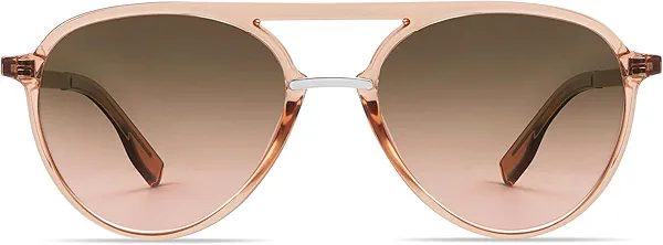 SOJOS Retro Aviator Polarized Sunglasses for Women Men Double Bridge Ladies Shades