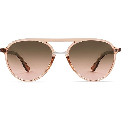 SOJOS Retro Aviator Polarized Sunglasses for Women Men Double Bridge Ladies Shades