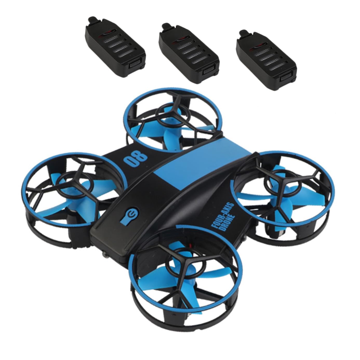 ifundom Elicottero Rc Quadricottero Led Portatile Protezione Completa Decollo Acrobatico e Rotazione Gradi Marce Regolabili