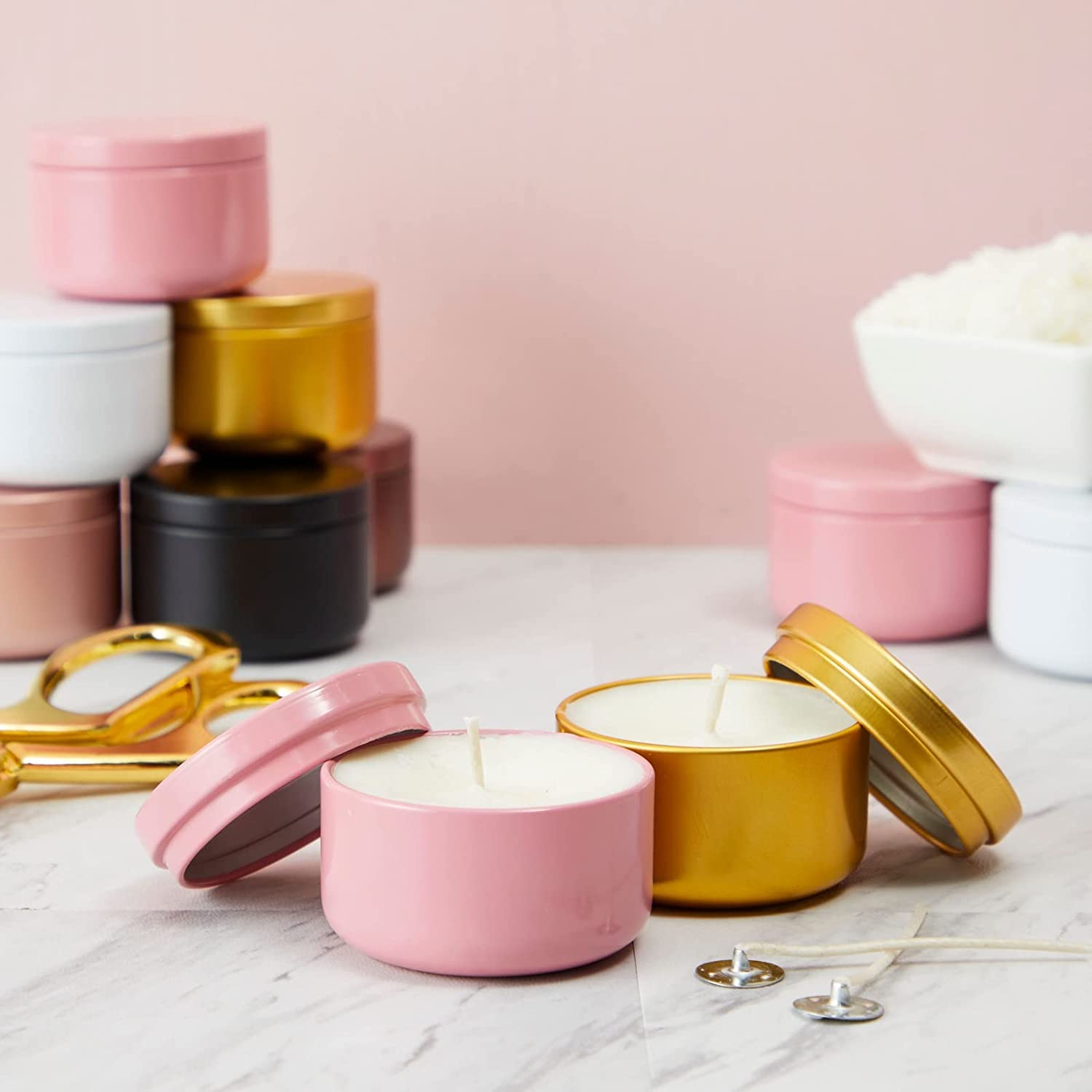 Barattoli Di Latta Per Lumini - Confezione 30 Pezzi Per Progetti Creativi Fai Da Te - Foto 5