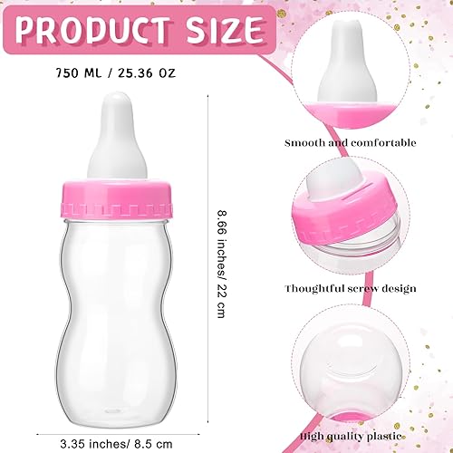 Miniatura 9 de Qilery 122 piezas de juegos de baby shower, 100 tarjetas de adivinanzas, 20 lápices, 1 biberón, 1 letrero de madera para juegos de baby shower,