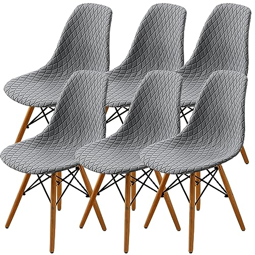 SHENGYIJING Dining Chairs Covers Set of 2/4/6, Style Shell Mid Century Modern Chair Sipcover