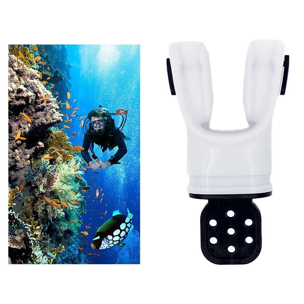 Scuba Diving Swimming Bite Mouthpiece Moldable Octopus Regulators White