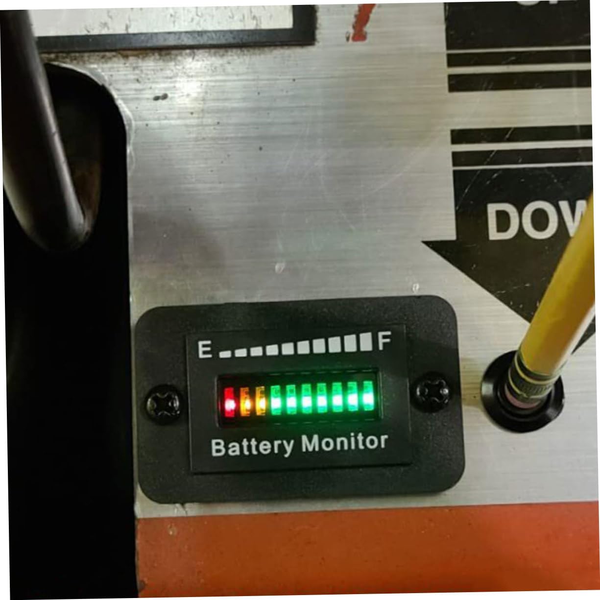 3 Juegos Medidor De Bateria De Vehiculo Electrico Baterias Medidor De Bateria Para Carrito De Golf Herramienta De Visualización De Batería Medidor De Batería Componente Electrónico jojofuny