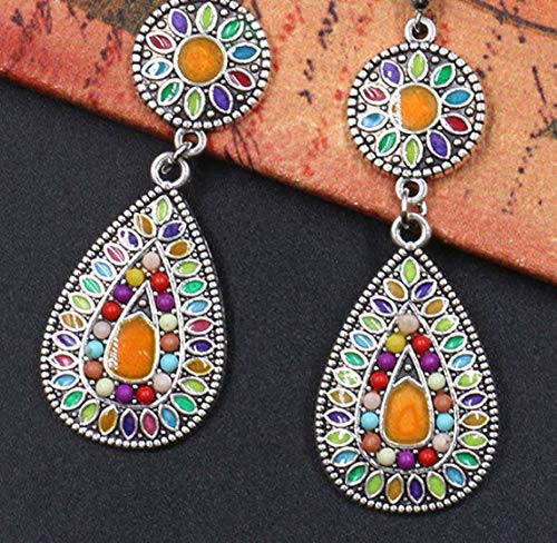 Gostear Ethnic Bohemian Multicolor Drop Earrings #TOP1