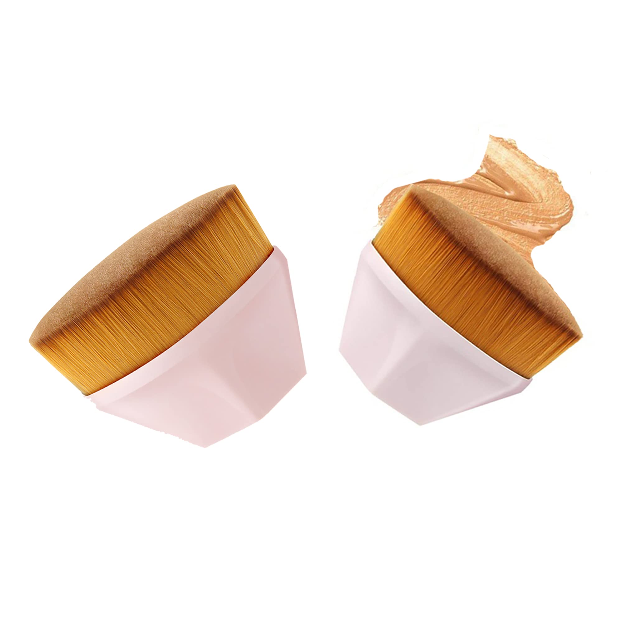 Multifunctional Magic Foundation Brush 2 Pack No Trace Kabuki Makeup Brushes Do Not Eat Liquid Foundation Powder Beauty Tool Concealer Foundation Makeup Brush