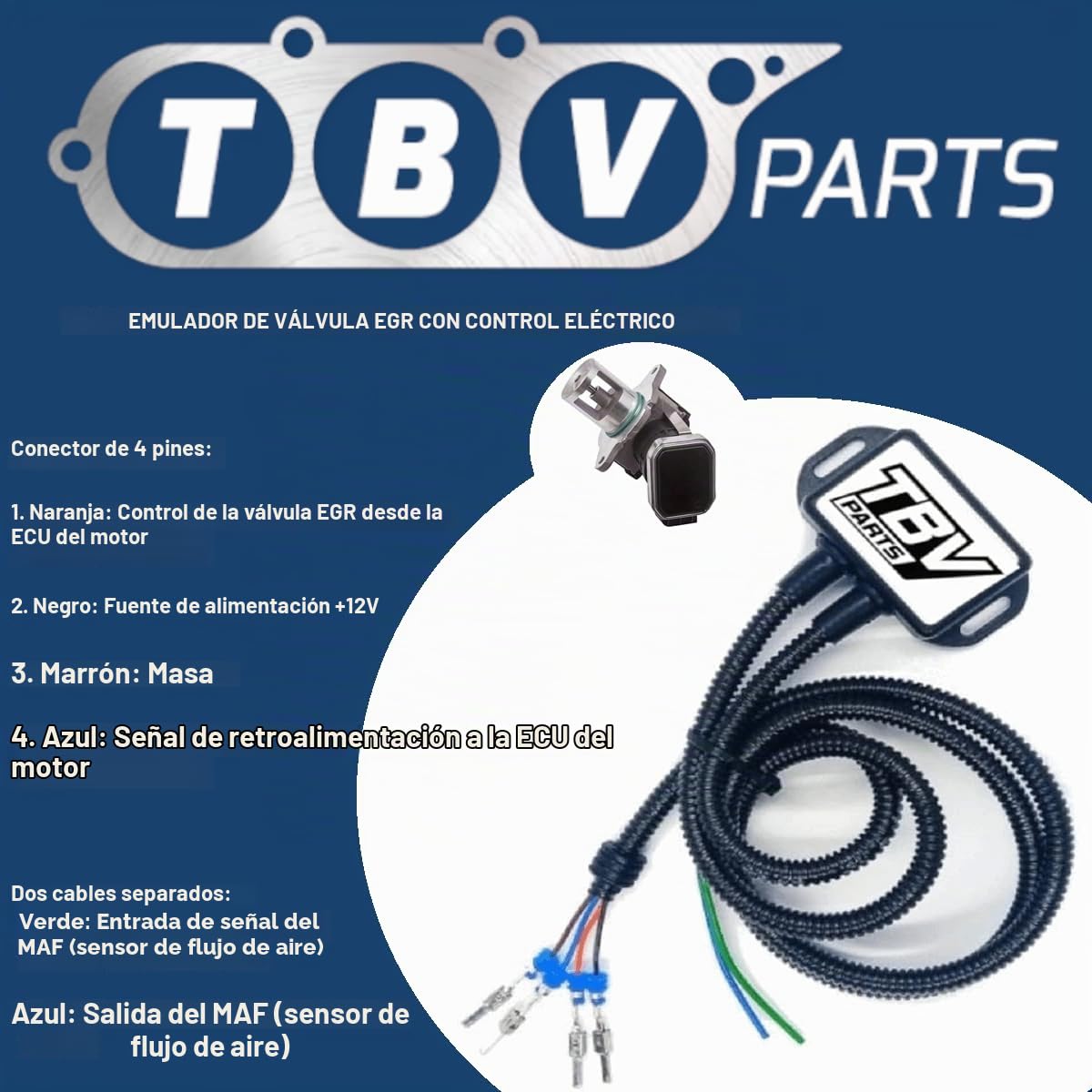 Emulador Valvula EGR Electrica WAHLER 7353D Válvula EGR A6461400460 Compatible con Motores 200/220/ 270/400 CDI 6461400860 A6461400460 7.24809.37.0