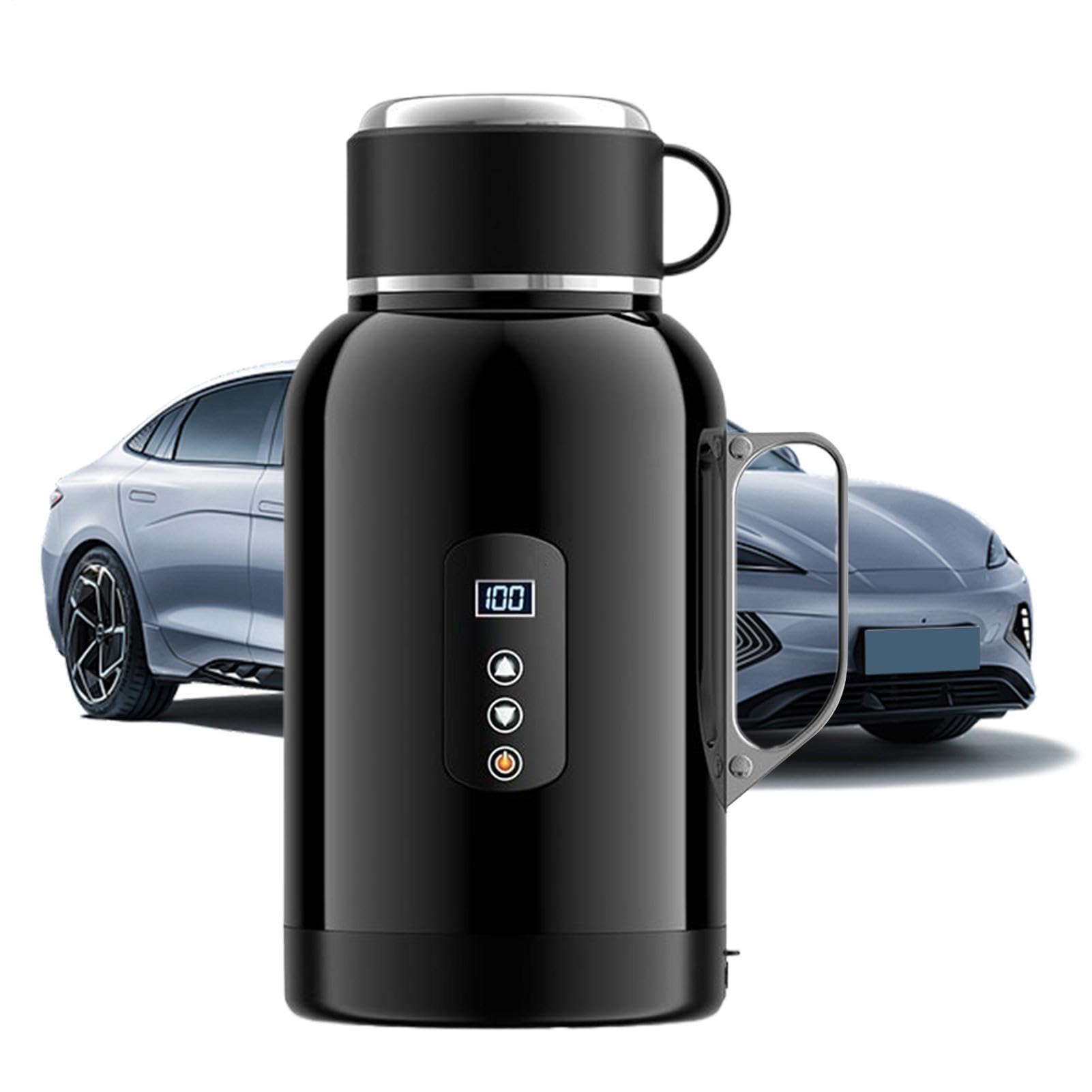 Car Electric Kettle - Heating Portable 1500Ml 12/24V Pots