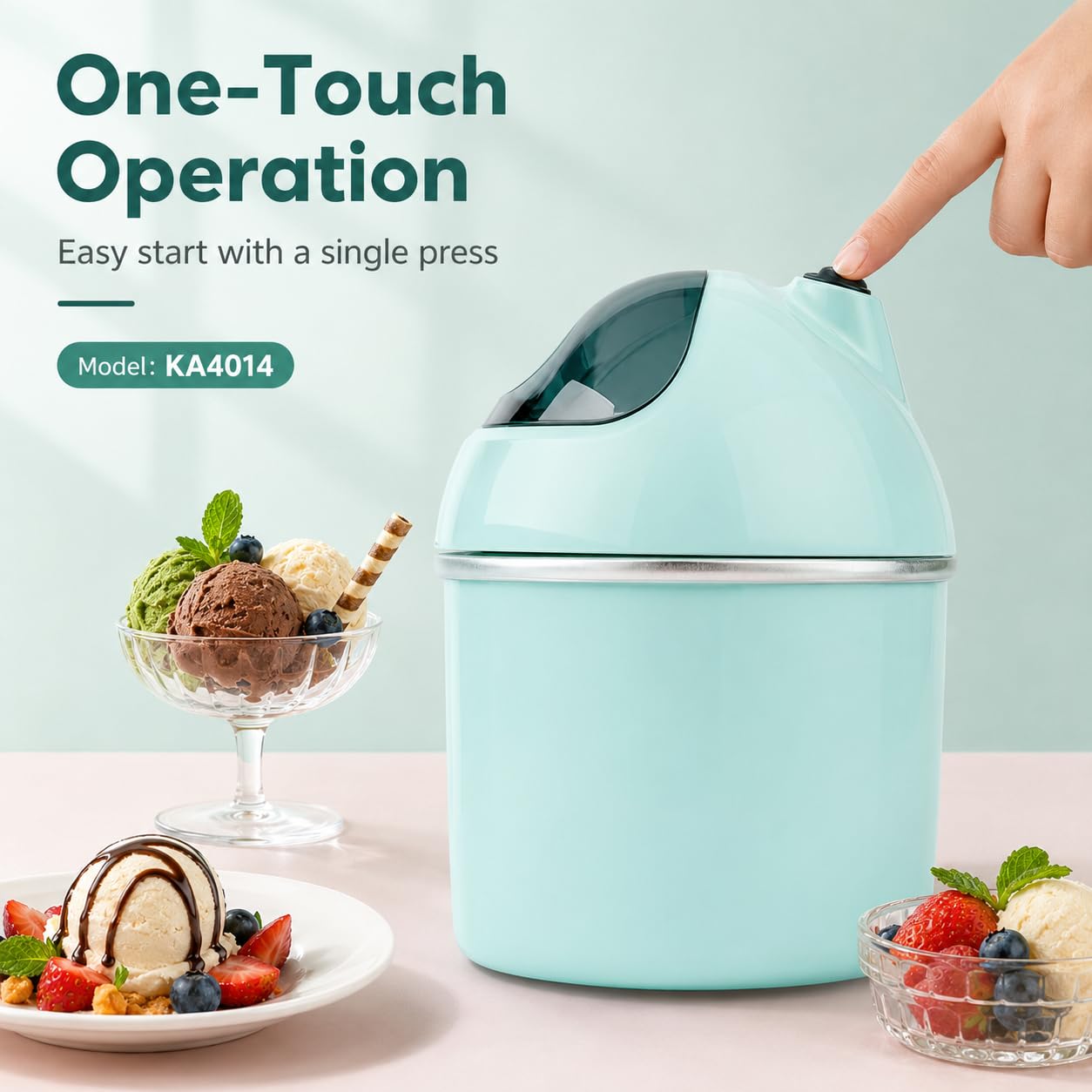 Machine à glace électrique 800 ml pour yaourt glacé et sorbet