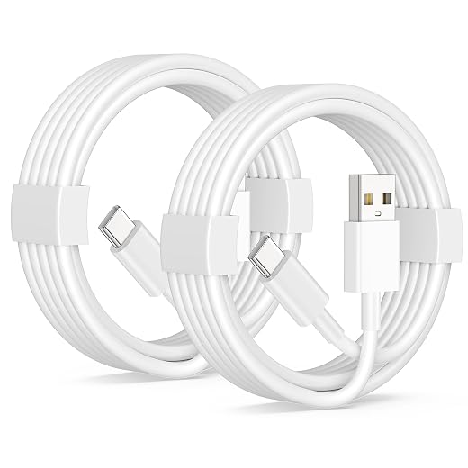 Car Carplay Cable for iPhone 17/17 Pro/Air/17e/16/15 Pro Max/Plus Cable, 2Pack USB A to USB C for CarPlay USBC Cord, iPad, Galaxy, Pixel, Android Accessories Charging Wire Type-C Car Charger Cord 3FT