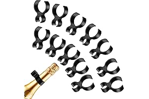 Prasacco Champagne Bottle Sparklers Clips (12 Pieces)