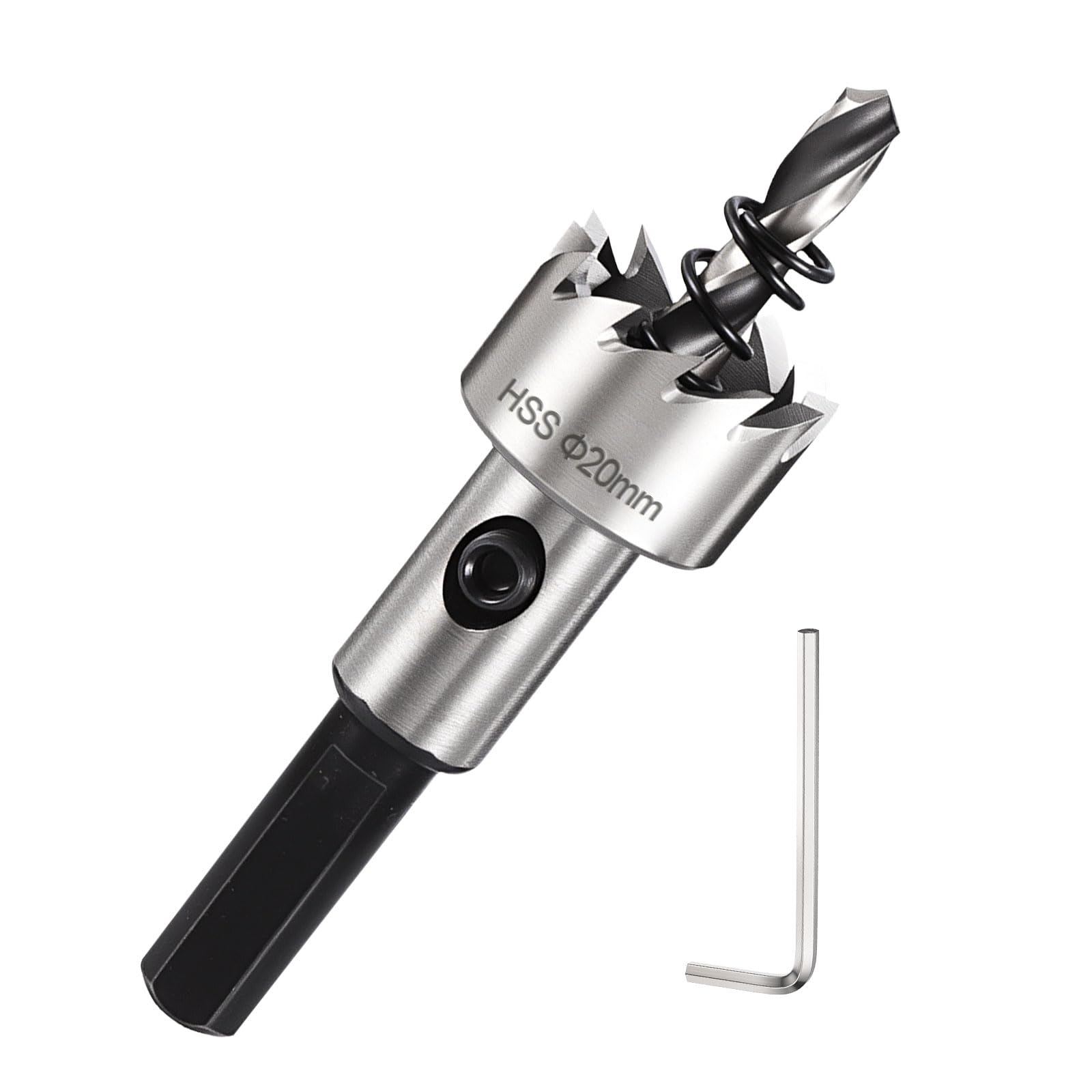DTGN 25/32" Hole Saw M2 High Speed Steel - 20mm Hole Cutter - Good for Thin Stainless Steel/Alloy/Aluminium/Brass/Copper - Silver