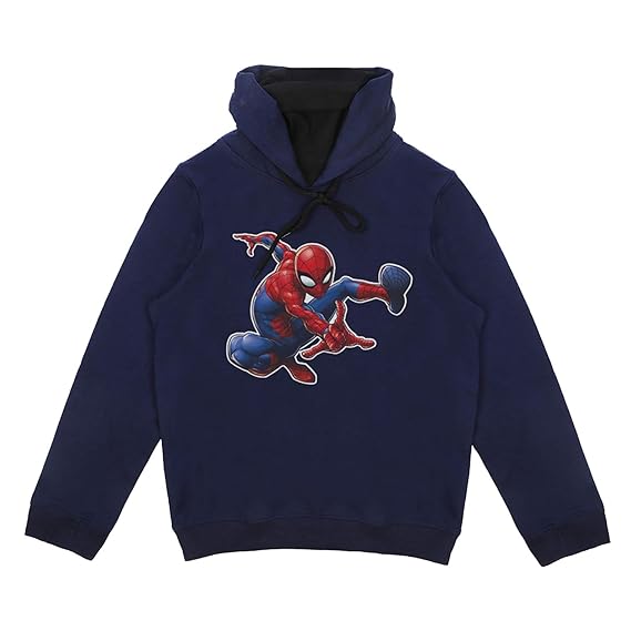 Marvel Boys Cotton Poly Sweatshirt (DSMNSW0001.3_Blue_2-3Y)
