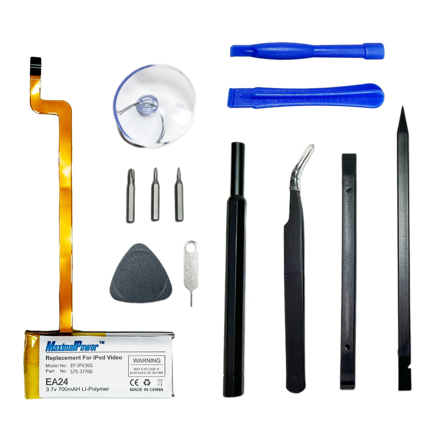 MaximalPower Replacement Battery & Tool Set for iPod Video/Classic 30GB