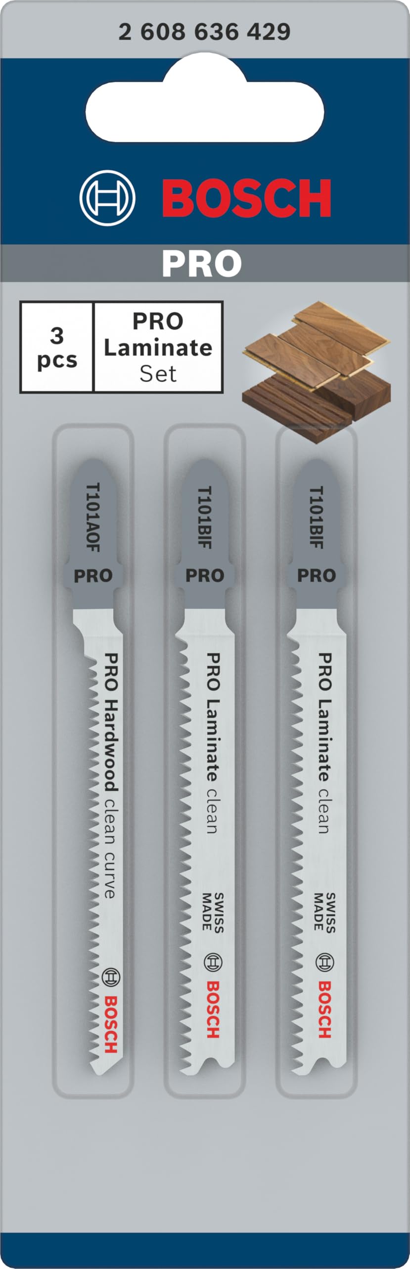 Bosch Professional Tools, 3 unidades, Laminate - Corte recto
