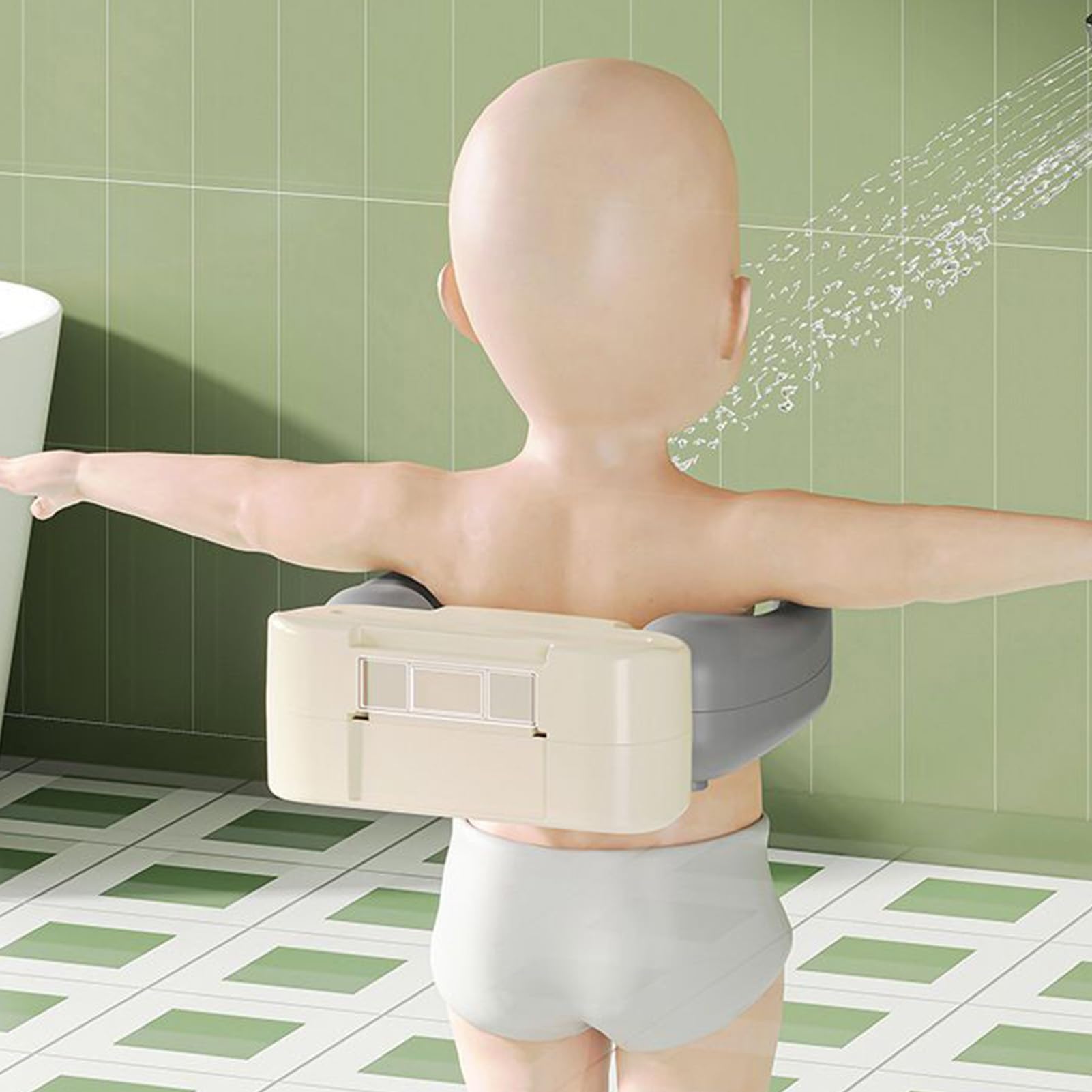 Supporto Per Bagnetto Per Stare In Piedi,Supporto Assistenza Bagno A Parete - Supporto Antiscivolo Senza Fori Salva-Spazio Per Casa Bagno Viaggio