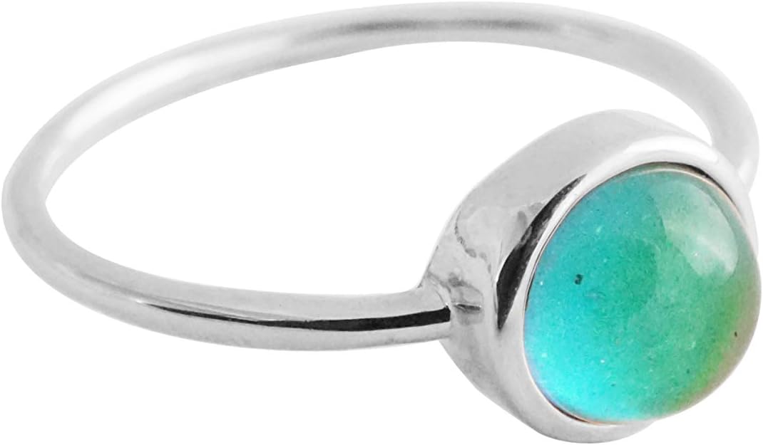 Mood Ring in Gold, Rose Gold, or Silver | Size 4, 5, 6, 7, 8, 9, 10,11 | Minimalist, Delicate Jewelry