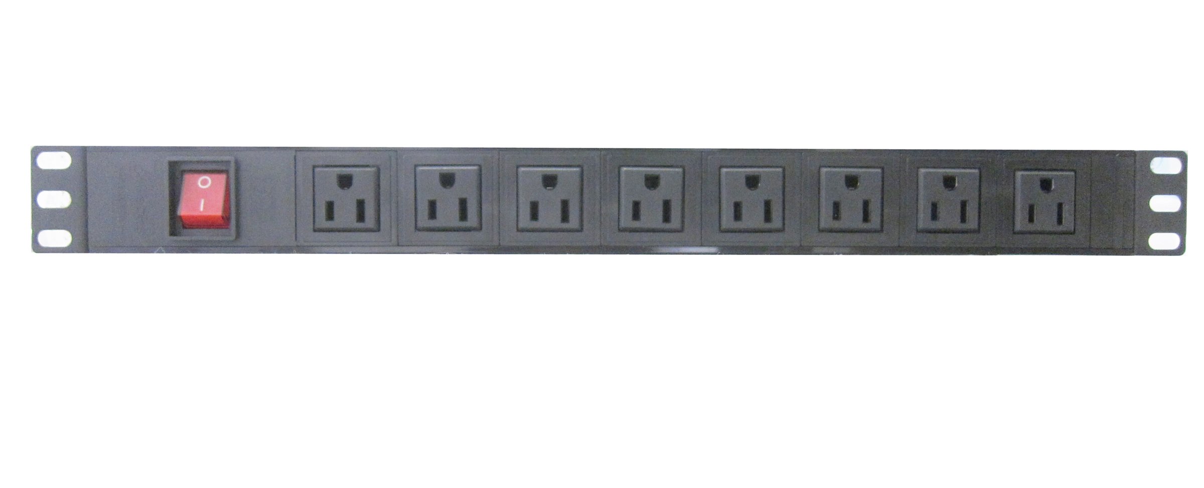 Power Distribution Unit Rack PDU - 8 Outlet Switch - 1U