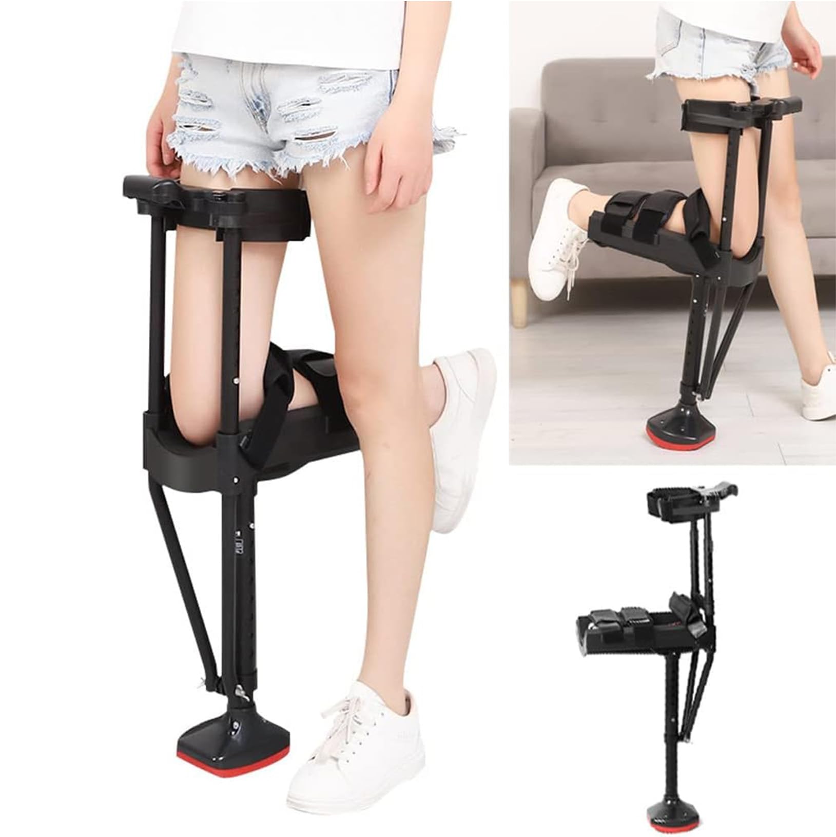 Amazon.co.jp: ハンズフリー松葉杖 - 痛みのない膝用松葉杖、脚、膝の