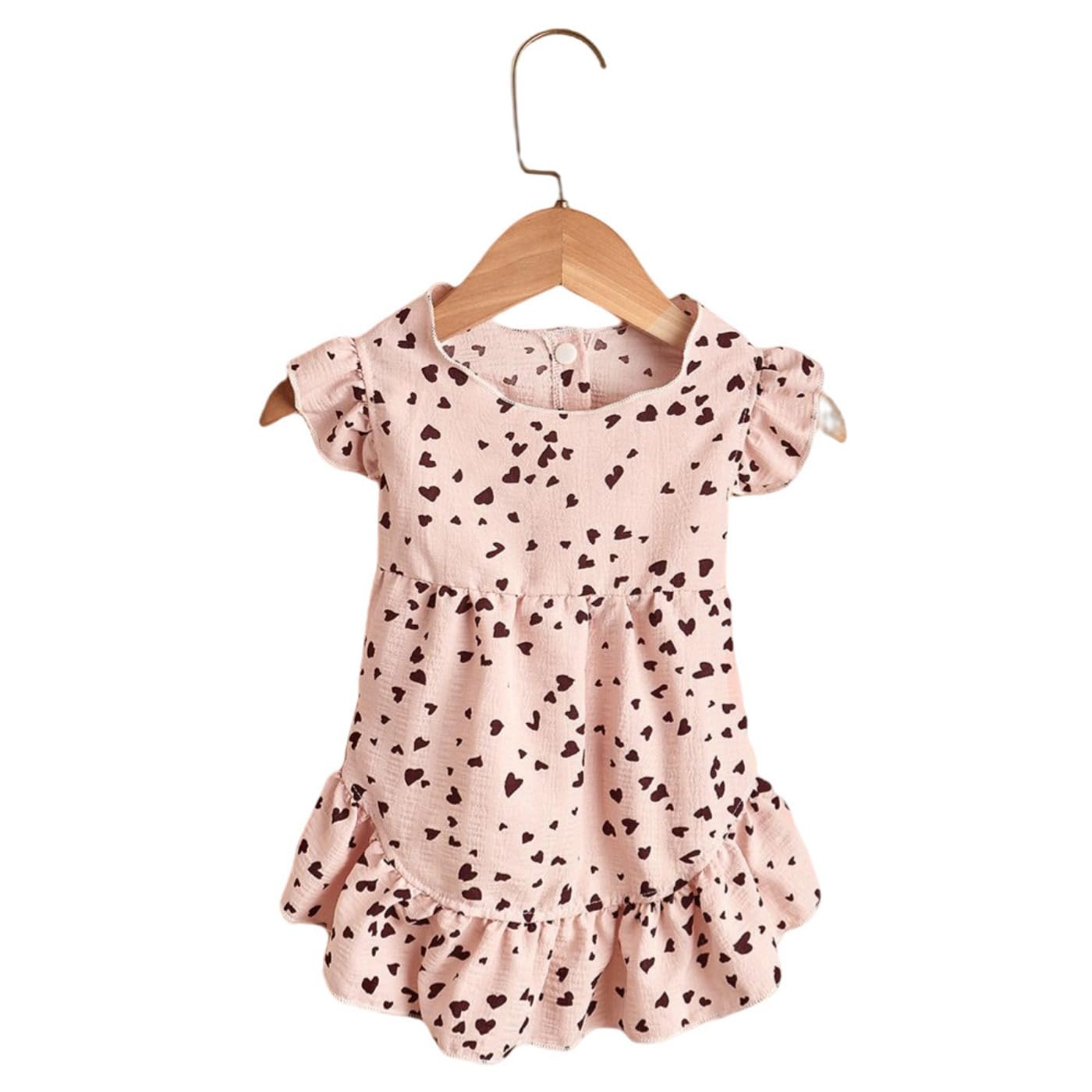 Dog Dresses for Small Dogs Girl Summer Dog Clothes Dog Costumes Dog Dress Heart Print Cute Dog Dresses Puppy Tutu Skirt Chihuahua Birthday Holiday