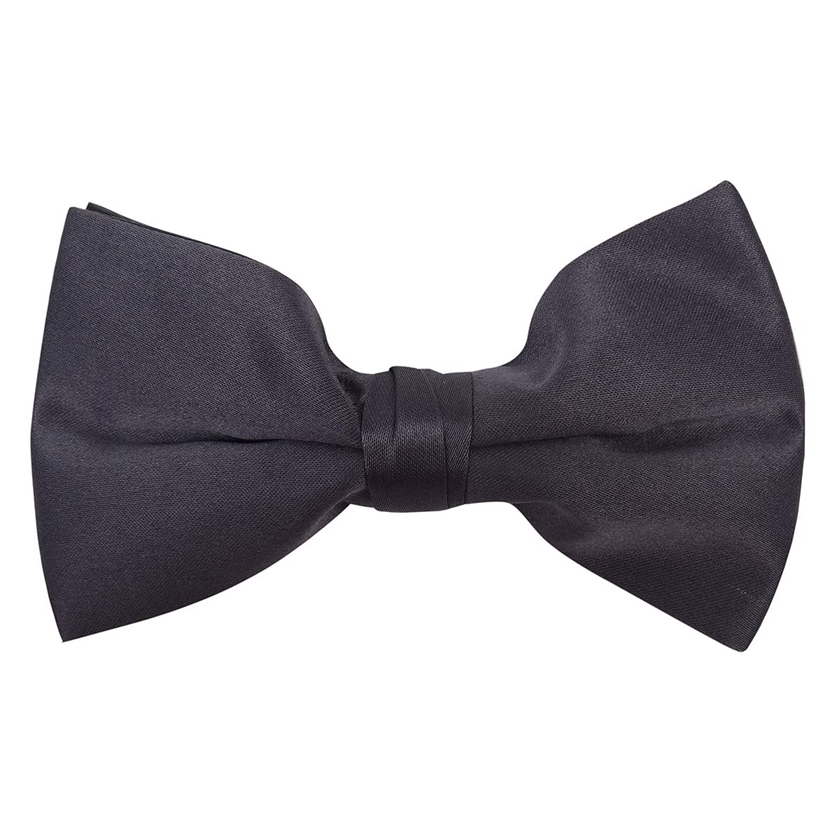 boxed-gifts Mens Clip On Bow Tie - Solid Color Bowties for Men
