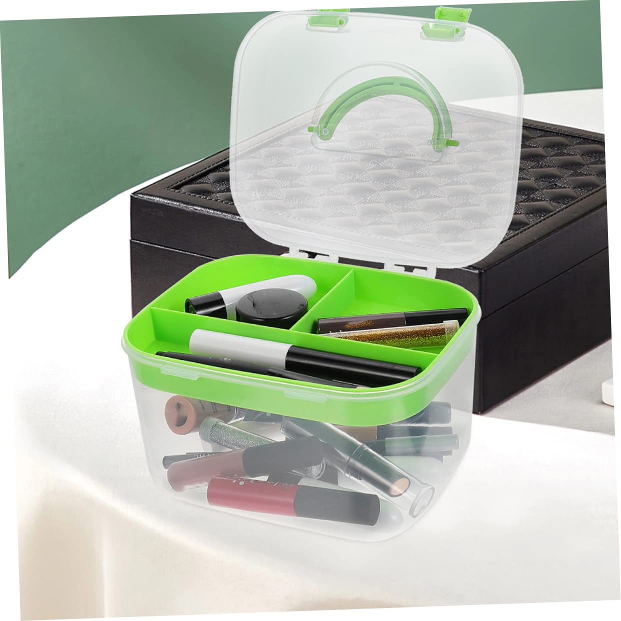 POPETPOP 3pezzi Contenitore Per Medicinali Scatola Portaoggetti Doppio Maniglia Organizer Per Cosmetici Pillole Strumenti Da Viaggio e Domestico