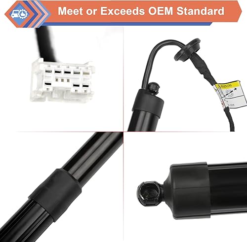 Miniatura 4 de ZONFANT 2 amortiguadores eléctricos para portón trasero trasero izquierdo y derecho, compatibles con Nissan Rogue 2014-2019, reemplazo #905614BA4A